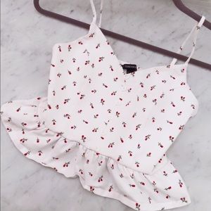 Cherry Print Top